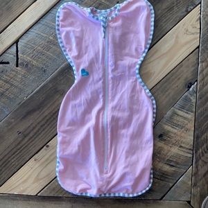 Swaddle up love to dream baby girl swaddle pink